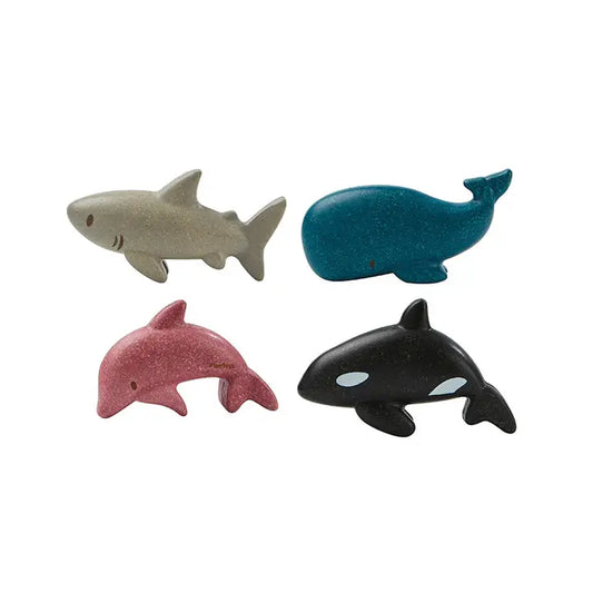 Natural Wooden Sea Creatures Set – Sustainable & Safe Play